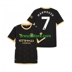 Manchester City Omar Marmoush 7 Venkovní Dres 2026-2027 Krátký rukáv Muže Fotbalové Dresy