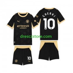 Manchester City Rayan Cherki 10 Venkovní Dres 2026-2027 Krátký rukáv Děti Fotbalové Dresy