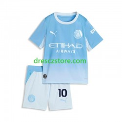 Manchester City Rayan Cherki 10 Domácí Dres 2026-2027 Krátký rukáv Děti Fotbalové Dresy