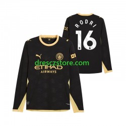 Manchester City Rodri 16 Venkovní Dres 2026-2027 Dlouhý rukáv Muže Fotbalové Dresy