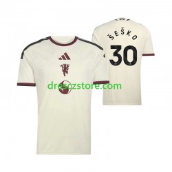 Manchester United Benjamin Sesko 30 Alternativní Dres 2026-2027 Krátký rukáv Muže Fotbalové Dresy