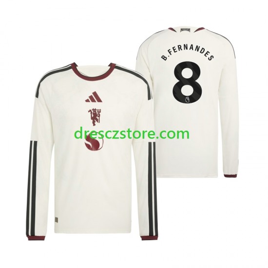 Manchester United Bruno Fernandes 8 Alternativní Dres 2026-2027 Dlouhý rukáv Muže Fotbalové Dresy