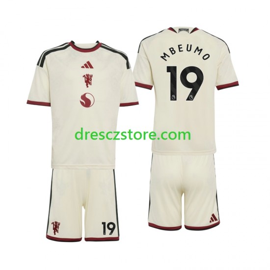 Manchester United Bryan Mbeumo 19 Alternativní Dres 2026-2027 Krátký rukáv Děti Fotbalové Dresy