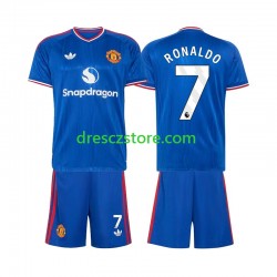 Manchester United Cristiano Ronaldo 7 Venkovní Dres 2026-2027 Krátký rukáv Děti Fotbalové Dresy