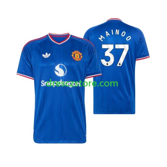 Manchester United Kobbie Mainoo 37 Venkovní Dres 2026-2027 Krátký rukáv Muže Fotbalové Dresy