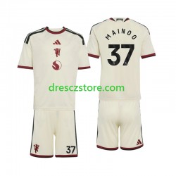 Manchester United Kobbie Mainoo 37 Alternativní Dres 2026-2027 Krátký rukáv Děti Fotbalové Dresy