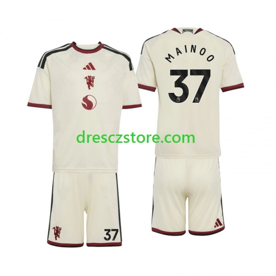Manchester United Kobbie Mainoo 37 Alternativní Dres 2026-2027 Krátký rukáv Děti Fotbalové Dresy
