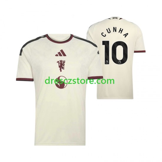 Manchester United Matheus Cunha 10 Alternativní Dres 2026-2027 Krátký rukáv Muže Fotbalové Dresy