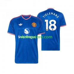 Manchester United Youri Tielemans 18 Venkovní Dres 2026-2027 Krátký rukáv Muže Fotbalové Dresy