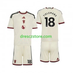 Manchester United Youri Tielemans 18 Alternativní Dres 2026-2027 Krátký rukáv Děti Fotbalové Dresy
