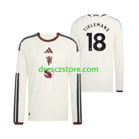 Manchester United Youri Tielemans 18 Alternativní Dres 2026-2027 Dlouhý rukáv Muže Fotbalové Dresy