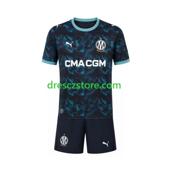 Olympique Marseille Venkovní Dres 2026-2027 Krátký rukáv Děti Fotbalové Dresy