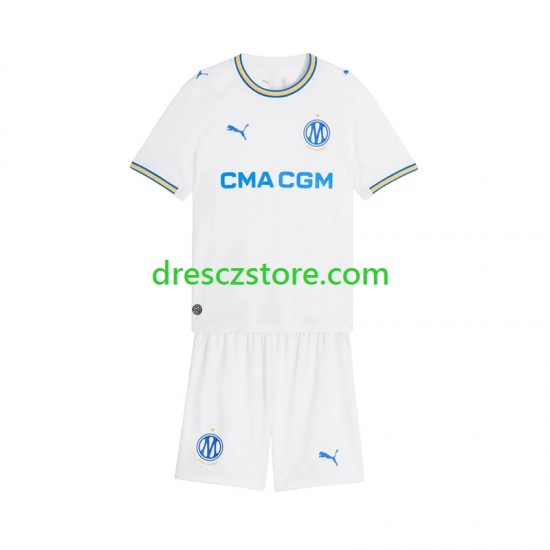 Olympique Marseille Domácí Dres 2026-2027 Krátký rukáv Děti Fotbalové Dresy