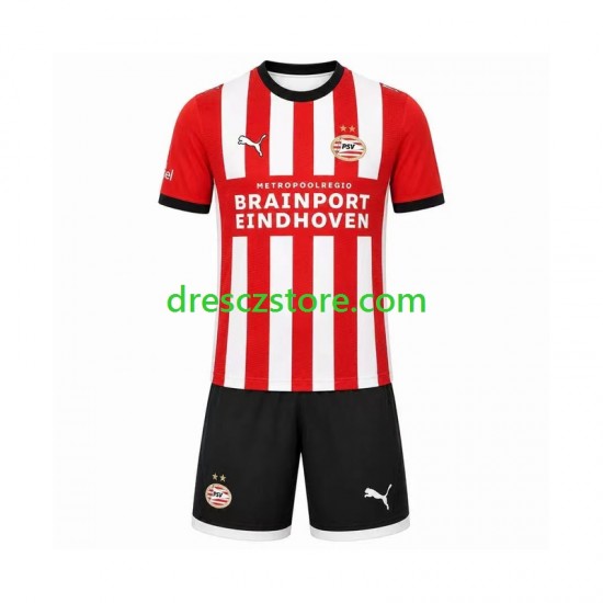 PSV Eindhoven Domácí Dres 2026-2027 Krátký rukáv Děti Fotbalové Dresy