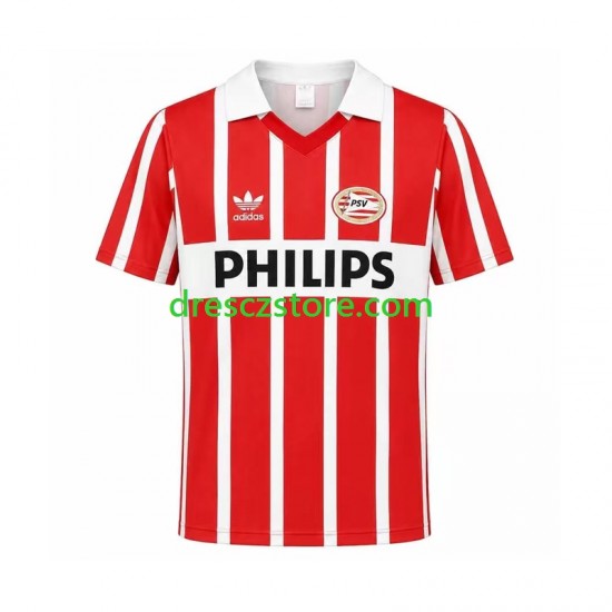 PSV Eindhoven 1990 Retro Domácí Dres Krátký rukáv Muže Fotbalové Dresy