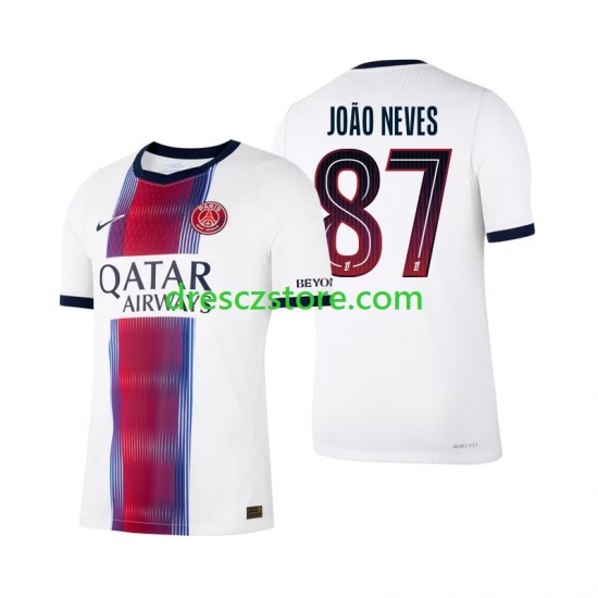 Paris Saint-Germain Joao Neves 87 Venkovní Dres 2026-2027 Krátký rukáv Muže Fotbalové Dresy
