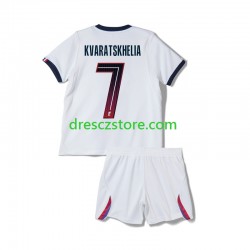Paris Saint-Germain Khvicha Kvaratskhelia 7 Venkovní Dres 2026-2027 Krátký rukáv Děti Fotbalové Dresy