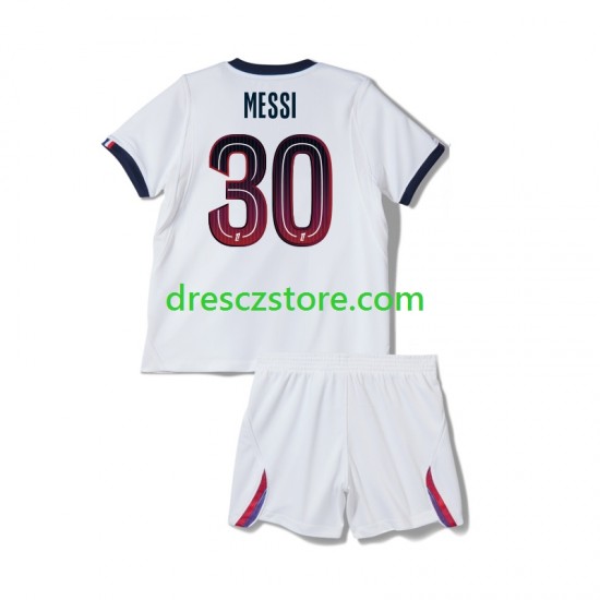 Paris Saint-Germain Lionel Messi 30 Venkovní Dres 2026-2027 Krátký rukáv Děti Fotbalové Dresy