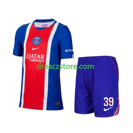 Paris Saint-Germain Matvey Safonov 39 Domácí Dres 2026-2027 Krátký rukáv Děti Fotbalové Dresy