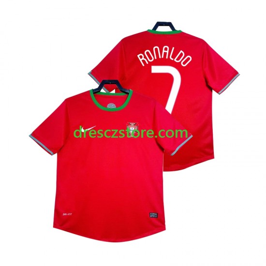 Portugalsko Cristiano Ronaldo 7 2012 Retro Domácí Dres Krátký rukáv Muže Fotbalové Dresy