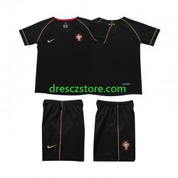 Portugalsko Retro Venkovní Dres 2006 Krátký rukáv Děti Fotbalové Dresy