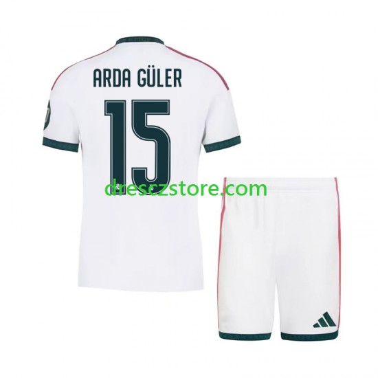 Real Madrid Arda Guler 15 Domácí Dres 2026-2027 Krátký rukáv Děti Fotbalové Dresy