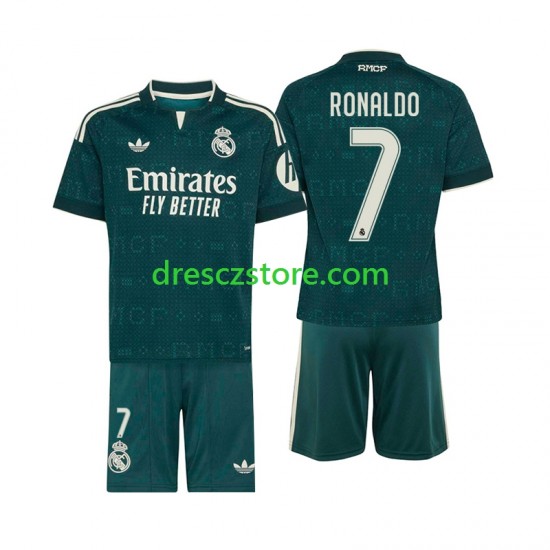 Real Madrid Cristiano Ronaldo 7 Venkovní Dres 2026-2027 Krátký rukáv Děti Fotbalové Dresy