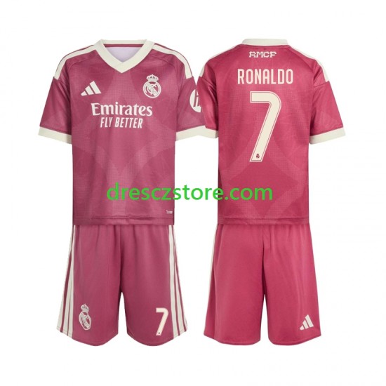 Real Madrid Cristiano Ronaldo 7 Alternativní Dres 2026-2027 Krátký rukáv Děti Fotbalové Dresy