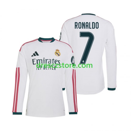 Real Madrid Cristiano Ronaldo 7 Domácí Dres 2026-2027 Dlouhý rukáv Muže Fotbalové Dresy