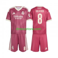 Real Madrid Federico Valverde 8 Alternativní Dres 2026-2027 Krátký rukáv Děti Fotbalové Dresy