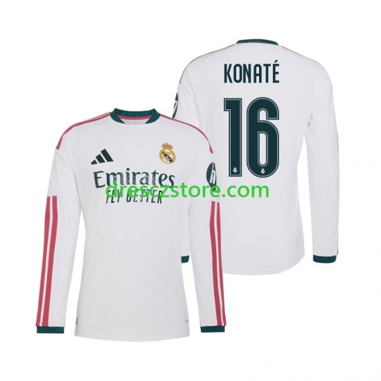 Real Madrid Ibrahima Konate 16 Domácí Dres 2026-2027 Dlouhý rukáv Muže Fotbalové Dresy