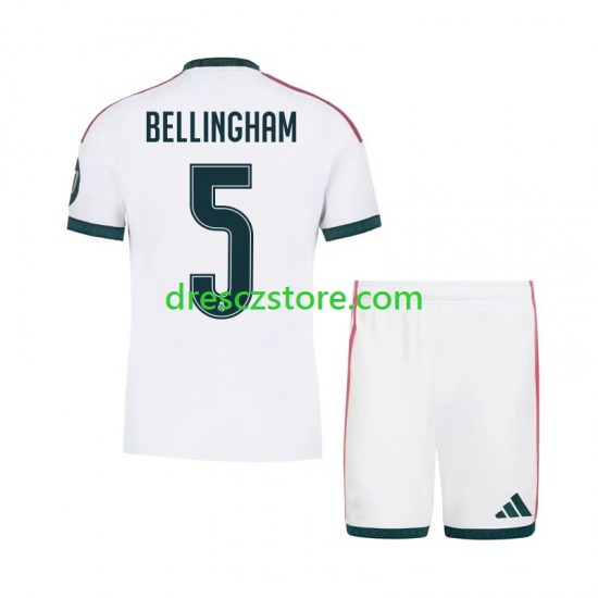 Real Madrid Jude Bellingham 5 Domácí Dres 2026-2027 Krátký rukáv Děti Fotbalové Dresy