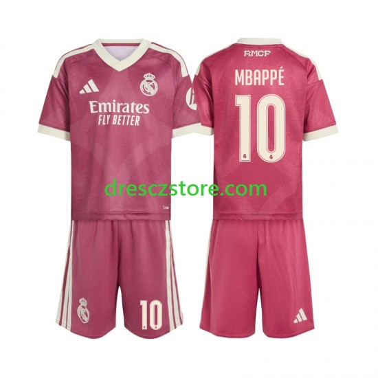 Real Madrid Mbappé Kylian 10 Alternativní Dres 2026-2027 Krátký rukáv Děti Fotbalové Dresy