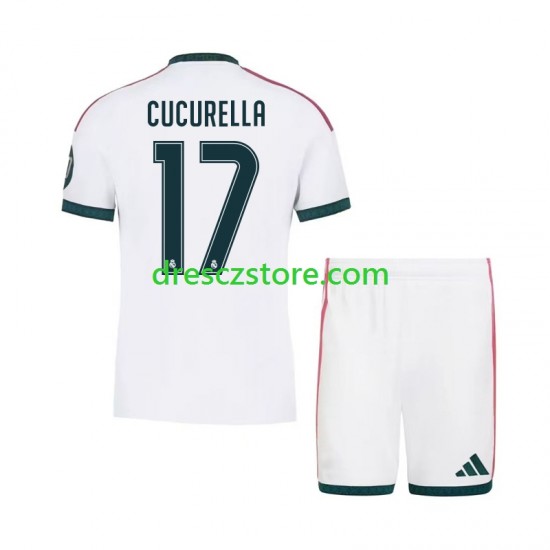 Real Madrid Marc Cucurella 17 Domácí Dres 2026-2027 Krátký rukáv Děti Fotbalové Dresy