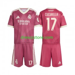 Real Madrid Marc Cucurella 17 Alternativní Dres 2026-2027 Krátký rukáv Děti Fotbalové Dresy