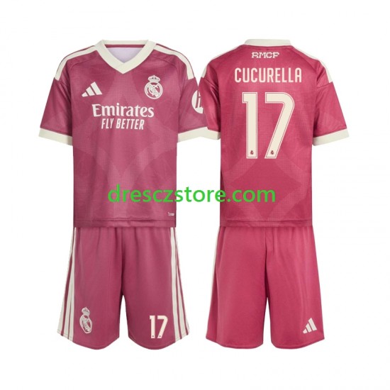 Real Madrid Marc Cucurella 17 Alternativní Dres 2026-2027 Krátký rukáv Děti Fotbalové Dresy
