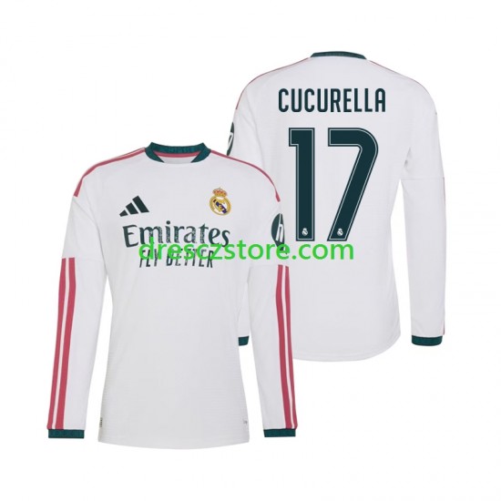 Real Madrid Marc Cucurella 17 Domácí Dres 2026-2027 Dlouhý rukáv Muže Fotbalové Dresy