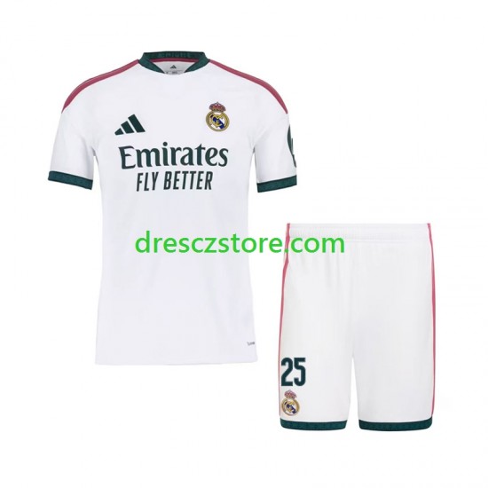Real Madrid Yan Diomande 25 Domácí Dres 2026-2027 Krátký rukáv Děti Fotbalové Dresy