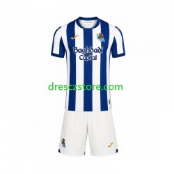 Real Sociedad Domácí Dres 2026-2027 Krátký rukáv Děti Fotbalové Dresy