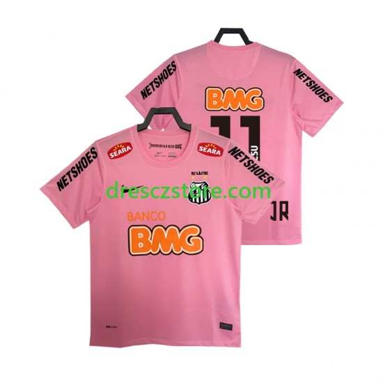 Santos Neymar JR 11 2012 2013 Retro Čtvrtý Dres Krátký rukáv Muže Fotbalové Dresy