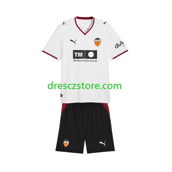 Valencia CF Domácí Dres 2026-2027 Krátký rukáv Děti Fotbalové Dresy