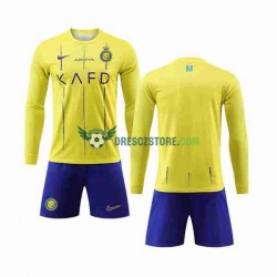 Al-Nassr Domácí Dres 2023-2024 Dlouhý rukáv Děti Fotbalové Dresy