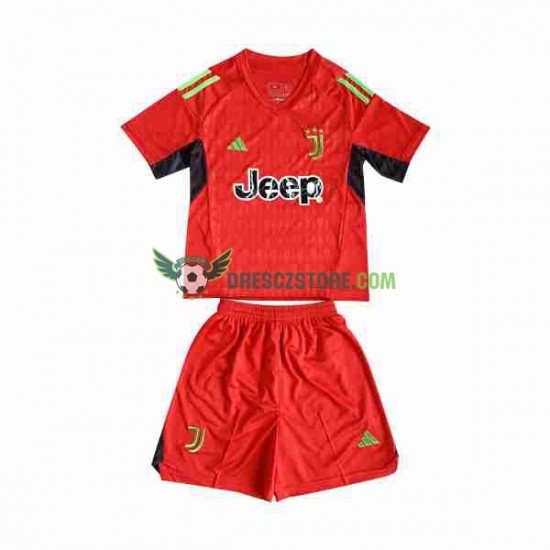 Juventus Brankářské Venkovní Dres 2023-2024 Krátký rukáv Děti Fotbalové Dresy