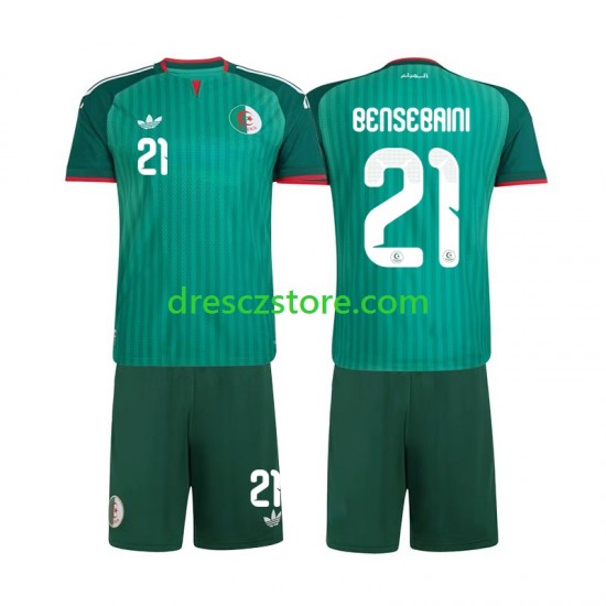 Alžírsko Ramy Bensebaini 21 Venkovní Dres 2026 Krátký rukáv Děti Fotbalové Dresy