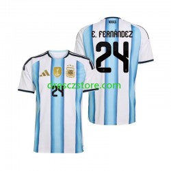 Argentina Enzo Fernandez 24 Domácí Dres MS ve fotbale 2026 Krátký rukáv Muže Fotbalové Dresy