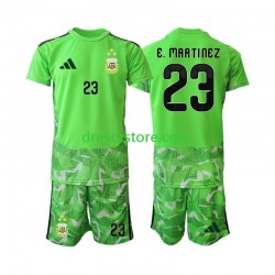 Argentina Emiliano Martinez 23 Brankářské Alternativní Dres MS ve fotbale 2026 Krátký rukáv Děti Fotbalové Dresy