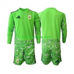 Argentina Brankářské Alternativní Dres MS ve fotbale 2026 Dlouhý rukáv Děti Fotbalové Dresy