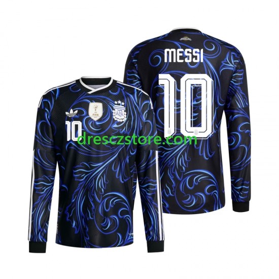 Argentina Lionel Messi 10 Venkovní Dres MS ve fotbale 2026 Dlouhý rukáv Muže Fotbalové Dresy