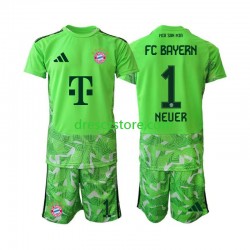 FC Bayern Mnichov Manuel Neuer 1 Brankářské Domácí Dres 2026-2027 Krátký rukáv Děti Fotbalové Dresy