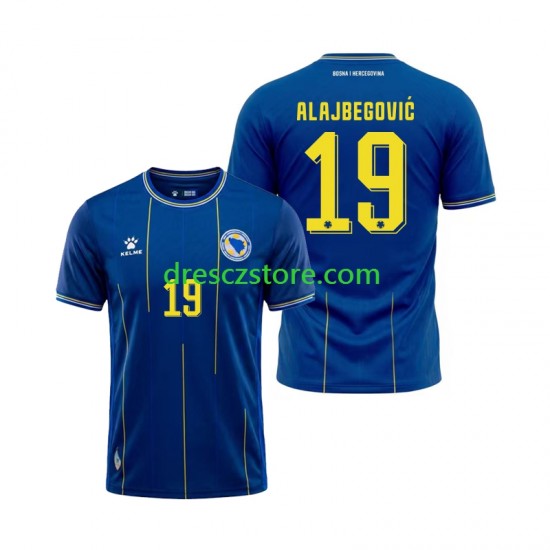 Bosna a Hercegovina Kerim Alajbegovic 19 Domácí Dres MS ve fotbale 2026 Krátký rukáv Muže Fotbalové Dresy